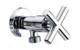 V & G Rohový ventil s keramickým vrškom 1/2 "x 3/4" - Chróm